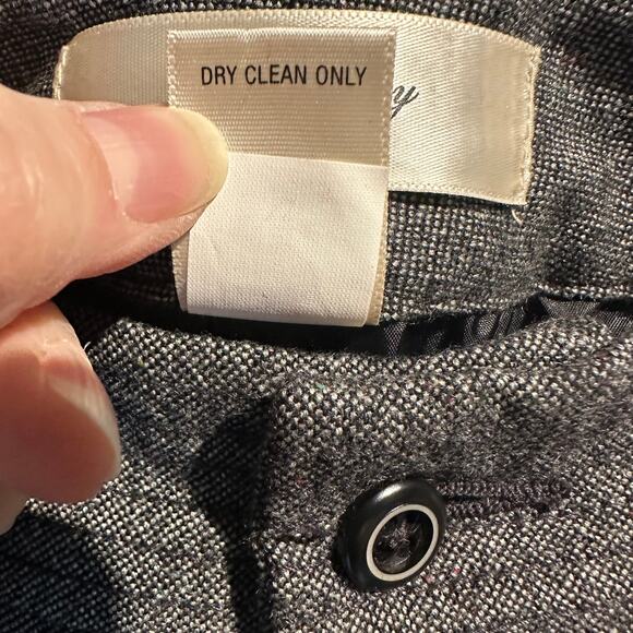 Old Navy Size 14 NWT Capris Low Waist Wool Blend Fall Textured Black Charcoal - Picture 6 of 9